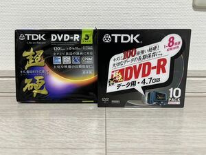 TDK DVD-R 超硬 UVガード 120分 4.7GB 計14枚 DVD-R47HCX10K ルクセンブルク製 DR120HCDPWC5A 日本製 外装破れアリ