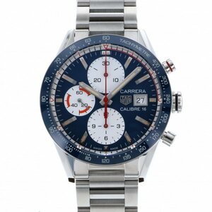 タグ・ホイヤー TAG HEUER カレラ キャリバー16 クロノグラフ CV201AR.BA0715 ブルー/シルバー文字盤 新品 腕時計 メンズ