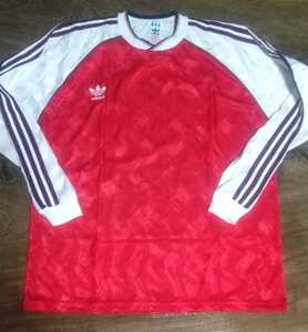 [値下げ交渉] adidas 1990-1992 アーセナル 型 長袖 ゲームシャツ MADE IN UK 検)90 91 92 1991 ARSENAL GUNNERS L/S IAN WRIGHT ガナーズ