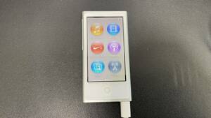 【中古/現状品】iPod nano 第7世代 16GB A1446 シルバー モデル MD480J アイポッド ナノ Apple apple 充電ケーブル付き バッテリー難あり？