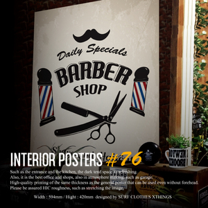 BARBERサインポスター★店のウェルカムボードとしても最適★