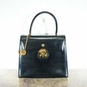 GIANNI VERSACE MEDUCA LOGO DESIGN LEATHER HAND BAG/ジャンニヴェルサーチメデューサロゴレザーハンドバッグ