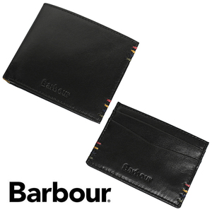 バブアー Barbour メンズ 2つ折り財布 カードケースセット パスケース 定期入れ MGS0082 BK311 新品