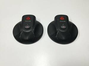 A18667)POLYCOM SoundStation2音声会議システム用 拡張マイク ２個セット 中古動作品