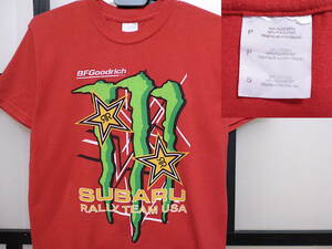 US古着 スバル ラリーチーム USA Tシャツ / アメリカ古着 SUBARU RALLY TEAM USA BFGoodrich Monster Energy T-Shirt