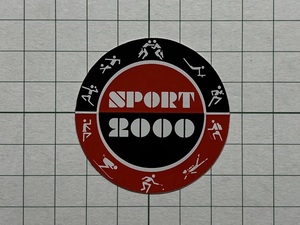 外国 古いステッカー：【小さめサイズ】SPORT 2000 スポーツ ビンテージ カスタム +Ue