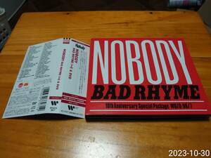CD NOBODY BAD RHYME (+4) & DVD [CD+DVD] [タワーレコード限定] WQZQ-96/7 相沢行夫 木原敏雄 四ツ田嘉宏 長沢ヒロ TIM JENSEN 他