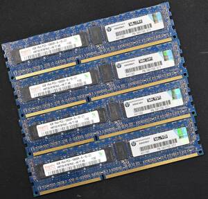 16GB (4GB 4枚組) DDR3 PC3-10600R DDR3-1333 REG 1Rx4 240pin ECC Registered HYNIX サーバー MacPro向け (管:SA5832