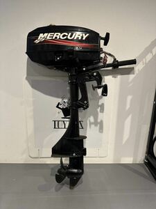 【中古】船外機 MERCURY マーキュリー 3AR 小型船舶用 2馬力 2ストローク キャブ交換 3馬力以上 【札TB01】