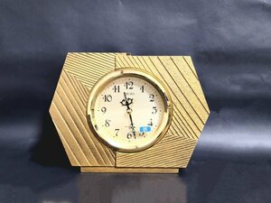 SEIKO セイコー クォーツ 置き時計 ゴールド 鉄製 インテリア 日本製 アンティーク レトロ感 重厚感