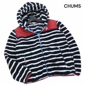 CHUMS チャムス 【Fleece Elmo Jacket】秋冬 ボーダー★ ボア フリース エルモ ジャケット パーカー Sz.M　メンズ　K4T00051_1#N