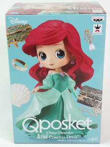 在庫2 / ディズニー リトル・マーメイド アリエル フィギュア Qposket Q posket Disney Characters Ariel Princess Dress Aノーマルカラー