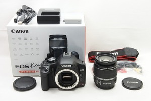 【適格請求書発行】美品 Canon キヤノン EOS Kiss X3 レンズキット EF-S 18-55mm F3.5-5.6 IS 元箱付【アルプスカメラ】240506d