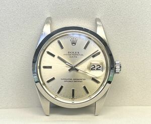 ジャンク Ref 1500 ROLEX PERPETUAL DATE パーツ欠損 不動 Cal 1570 ハック付き ロレックス パーペチュアルデイト