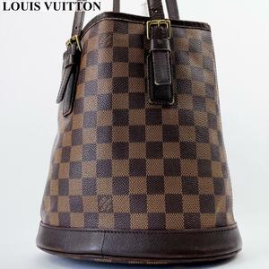 美品 LOUIS VUITTON ルイヴィトン マレ ダミエ A4収納可能 トートバッグ バック ショルダーバッグ カバン 鞄 肩掛け可能 レザー PVC