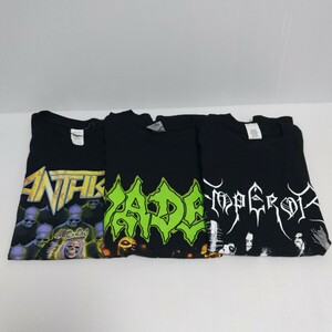 ANTHRAX VADER EMPEROR Tシャツ ３着セット Sサイズ スラッシュメタル デスメタル ブラックメタル バンドTシャツ