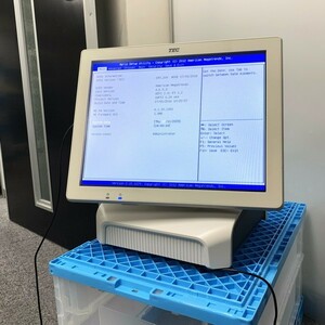 @S1147 現状品/保証無し 東芝テック TEC テックPOSターミナル QT-11本体 OS,POSシステム消去済み 専用AC付属