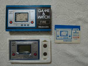 【美品】任天堂ゲームウォッチ　ファイア　箱説付★Nintendo GAME&WATCH FIRE　RC-04