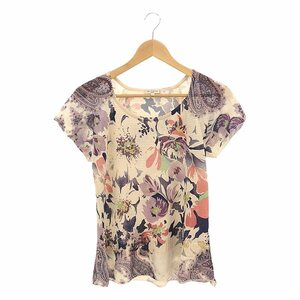 ETRO / エトロ | フラワープリント フレアTシャツ | 46 | マルチカラー | レディース