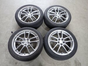 YS8057【送料無料215/45R17】TRD Sportivo SP6 プリウス カローラスポーツなどトヨタ車へ 中古夏タイヤ ▼17×7J 100/5H ET50▼