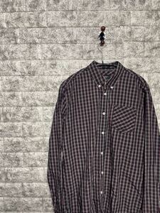 PEPE JEANS チェックシャツ シャツ ボタンダウンシャツ チェック柄 シャツ ブラック 刺繍 ラルフローレン Ralph Lauren Mサイズ