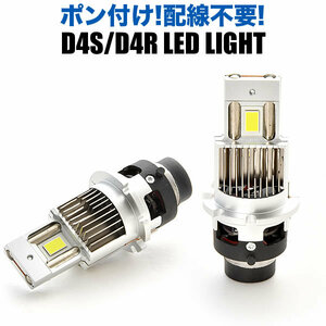 URS/UZS200系 クラウンマジェスタ H21.3-H25.9 ポン付け D4S D4R兼用 LEDヘッドライト 12V 車検対応 ホワイト 6000K 35W 明るさ1.5倍