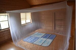 送料無料　蚊帳　夏の蚊や虫対策■便利なサイズ■３畳用250cm×150cm■かや