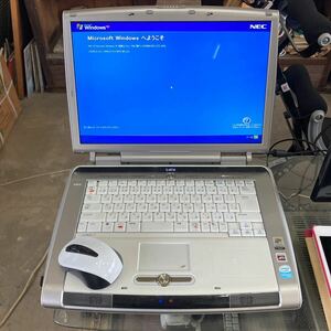 NEC PC-LL750GD1B Windows XP intel Celeron M ノートパソコン ワイヤレスマウス付き 動作品