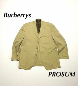 【輸入品】Burberrys Prosum テーラードジャケット コットン 春夏 ベージュ バーバリー プローサム ビンテージ vintage 古着 卸 大量
