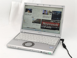 即決 高速SSD 累積使用時間 中古美品 ノートパソコン Windows11 Office Panasonic CF-SZ6RDQVS 第7世代Core i5 8GB 無線 Bluetooth カメラ