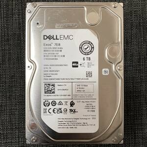 【動作品♪】DELL 3.5 SAS 6TB（6000GB）12 Gb/s 7.2K 7200RPM ハードディスク 3.5インチ HDD