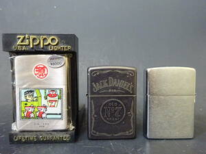 Zippo　ジッポ　ライター　大工の源さん/ジャックダニエル他　三個