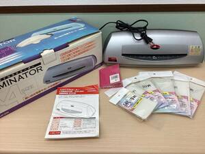 【＃7733】A4サイズラミネーター LAMINATOR TLH-246　オーム電機　☆ラミネートフィルム付き☆