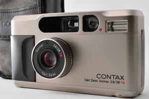 コンタックス Contax T2 Sonnar 38mm F2.8 T* ソフトケース付き コンパクトカメラ J178