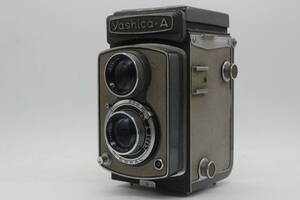 【訳あり品】 ヤシカ Yashica-A Yashikor 80mm F3.5 二眼カメラ v397