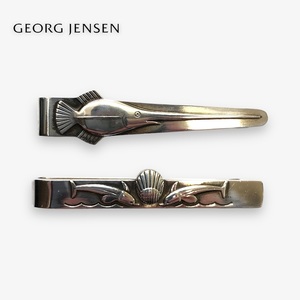 【ITCMQLF5GB5M】Georg Jensen ジョージ ジェンセン SV925 マネークリップ タイピン セット