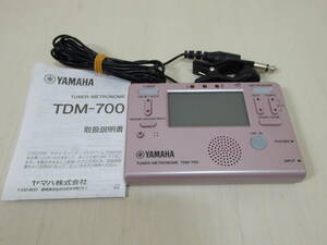 ★☆ YAMAHA ヤマハ TDM-700 TUNER-METRONOME ピンク　チューナー メトロノーム　動作確認品！☆★