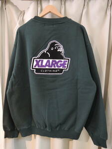 X-LARGE XLARGE エクストララージ CHENILLE SLANTED OG CREWNECK SWEATSHIRT グリーン L 最新人気商品 値下げしました！