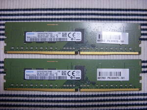 ★SAMSUNG DDR4 1Rx8 PC4-2400T 8GB x2枚組 16GB★