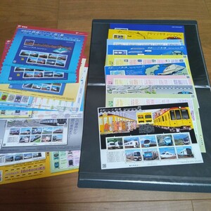 【未使用】鉄道シリーズ全6集フルコンプ　10シート　+解説書8種9枚　額面総額8180円