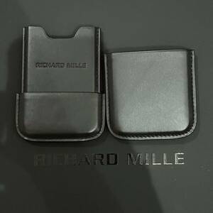 未使用☆RICHARD MILLE リシャールミル カードケース 名刺入れ 送料無料 黒 ブラック レザー