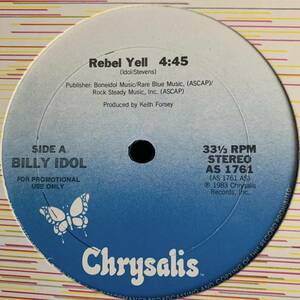 ◆ Billy Idol - Rebel Yell ◆12inch US盤 Promo DISCOヒット!!