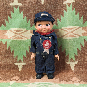 40s 【CASEY JONES】 Advertising Doll 40年代 アドバタイジング ドール デニム オーバーオール バディーリー Buddy Lee ビンテージ 30s50s