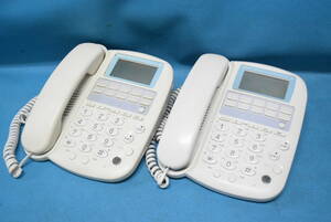 NTT　ビジネスフォン/10ボタン標準電話機2台セット レカム FXⅡ【FX2-TELヒョウジュン(1)(W)】　◆M-1040(0210)◆