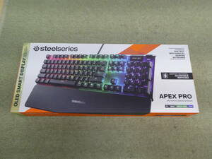 171-X64) 中古品 steelseries APEX PRO JP ゲーミングキーボード ※LED不良あり※ 動作OK 