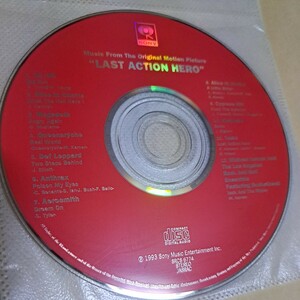 ジャンク品　映画音楽　ラストアクションヒーロー　LAST ACTION HERO CD ディスクのみ 