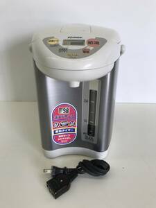 ☆★【USED】 象印 マイコン沸騰電動ポット 3.0L CD-JY30型 2008年製 動確済 電気 ポット 卓上 家庭用 100サイズ 