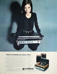 稀少！広告/1970年ソニー広告/Sony/ステレオ/レコードプレーヤー/オーディオ/昭和レトロ/S
