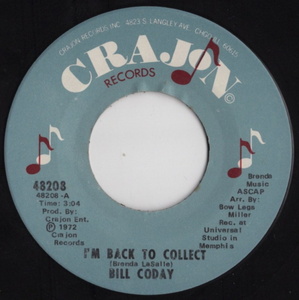 ☆ Bill Coday【US盤 Soul 7" Single】 I