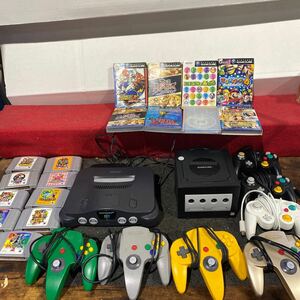 0422-06◆任天堂 ゲームキューブ Nintendo 64 コントローラー ソフト ニンテンドー まとめてGAMECUBE 